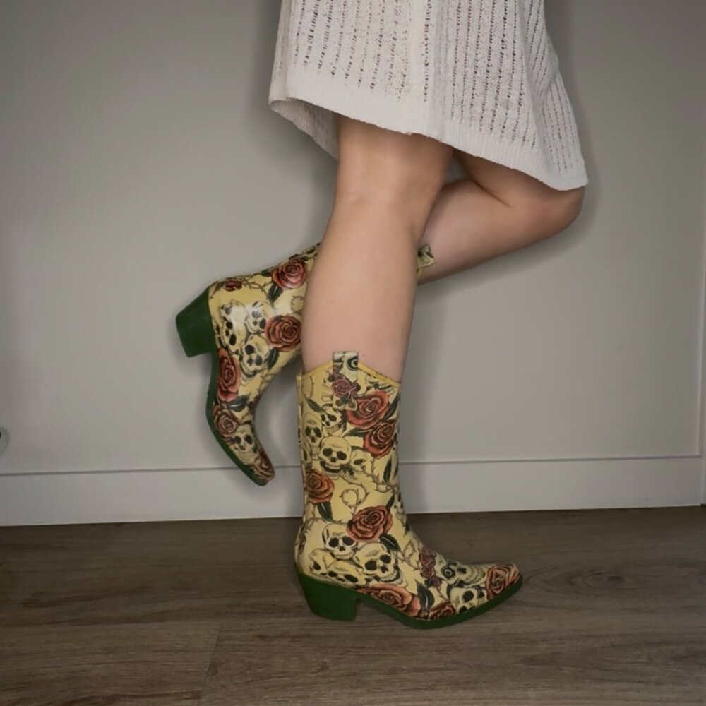 Stylish Rubber Cowboy Boots